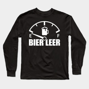 Beer empty speedometer (white) Long Sleeve T-Shirt